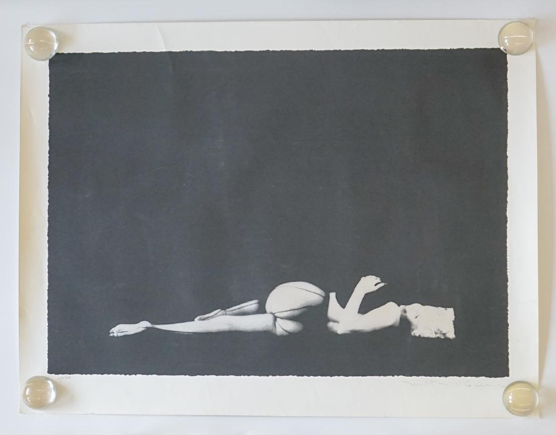 Milton Greene Photolithograph of Marilyn Monroe: Milton Greene photolithograph of Marilyn Monroe. Signed in pencil "Milton H. Greene" lower right. Numbered in pencil "129/300" lower left. Very good condition with only slightly bumped corners. Measur