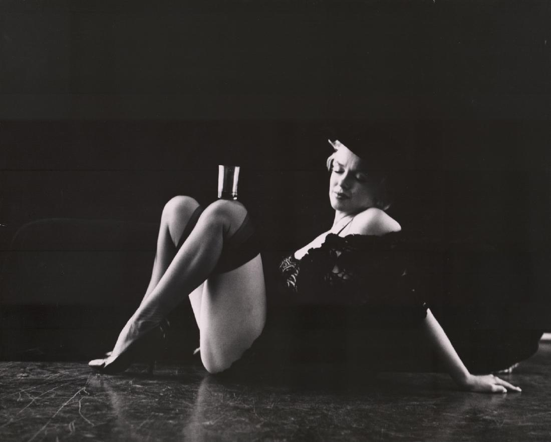 Marilyn Monroe Photographed by Milton Greene: Marilyn Monroe photographed by Milton Greene. Measures 16" x 20". Very good condition. Photographer's rubber stamp on verso. Signed and dated 6-23-78 on verso. Unframed, loose and not glued or mounted