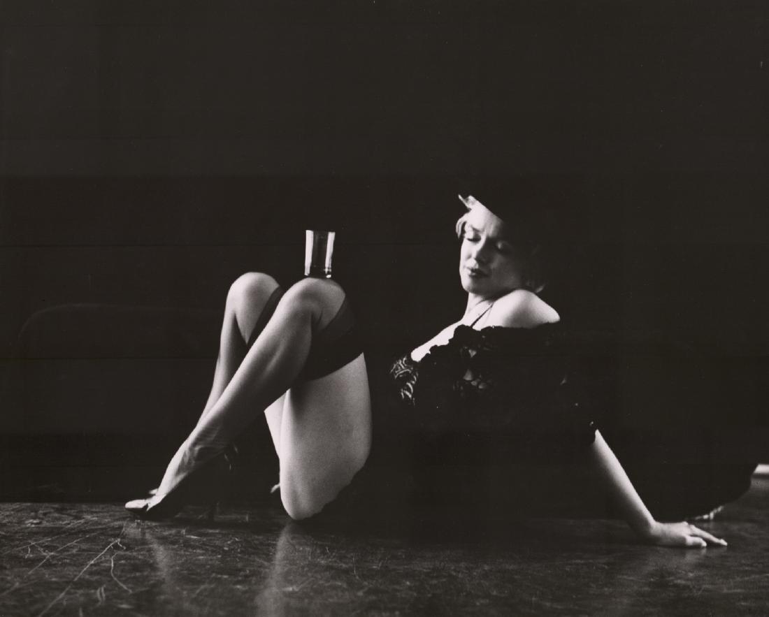 Marilyn Monroe Photographed by Milton Greene: Marilyn Monroe photographed by Milton Greene. Measures 16" x 20". Very good to excellent condition. Photographer's rubber stamp on verso. Signed and dated 6-23-78 on verso. Unframed, loose and not glu