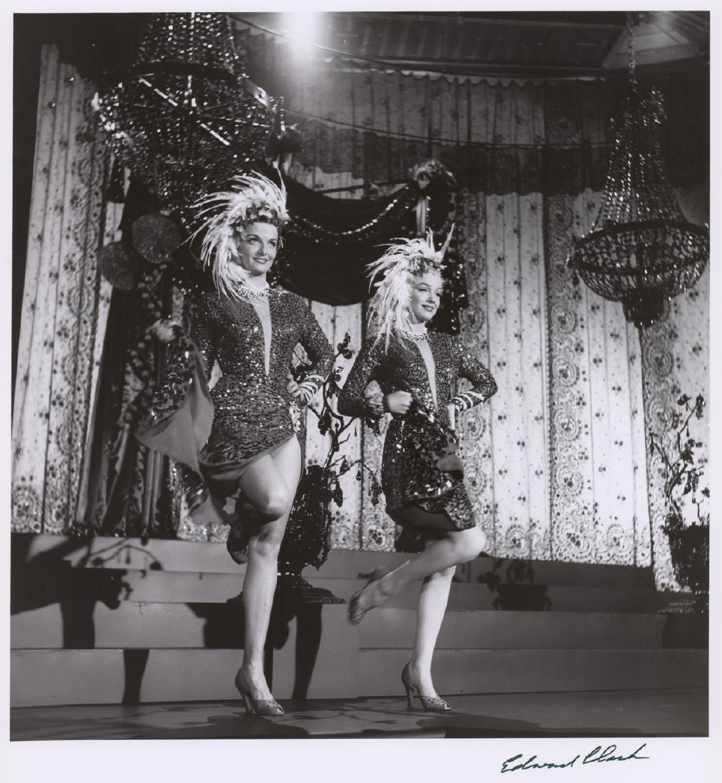 Marilyn Monroe Photographed by Edward Clark: Marilyn Monroe photograph by Ed Clark. Signed in pen "Edward Clark" lower right. Measures 14" x 11". Near mint condition. Unframed, loose and not glued or mounted. Provenance: Seattle, Washington esta