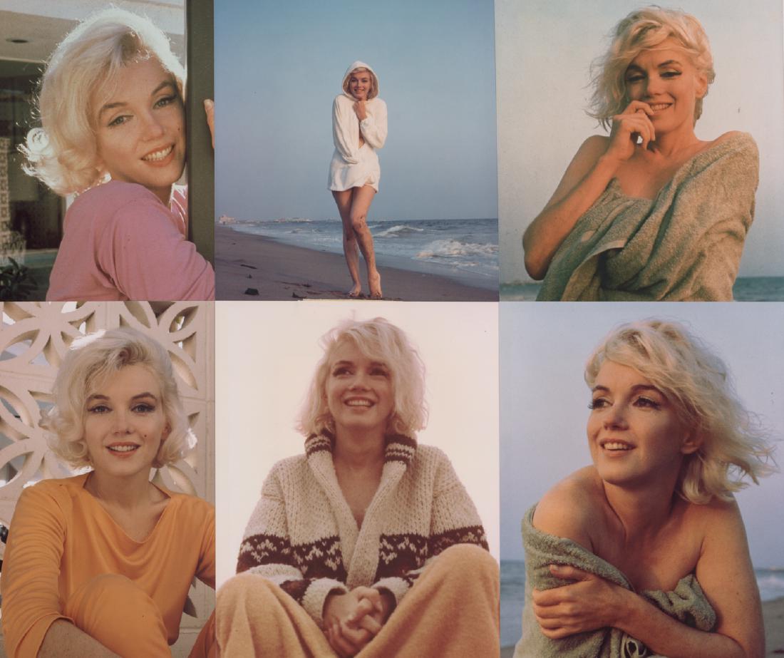 Marilyn Monroe George Barris Weston Editions: Six Marilyn Monroe George Barris Weston Editions photos. Measure 10" x 8". Ex+ to near mint condition. Unframed, loose and not glued or mounted. Provenance: Seattle, Washington estate. We ship most it