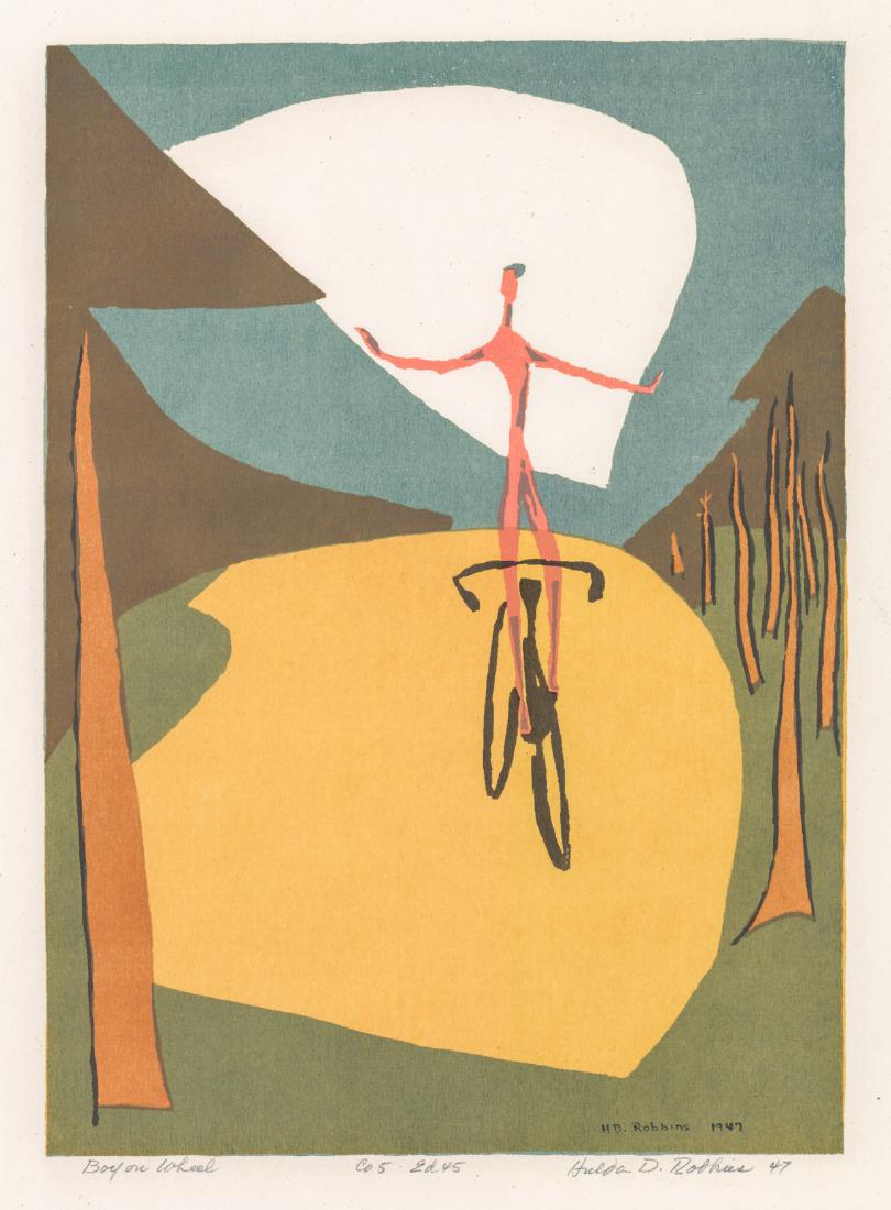 Hilda Robbins Print Signed and Dated 1947 (1 of 5)