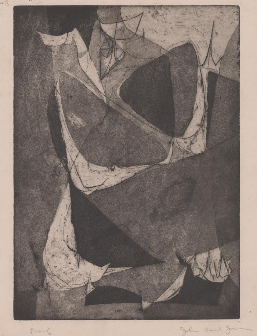 John Paul Jones (1924-1999) Etching (1 of 4)