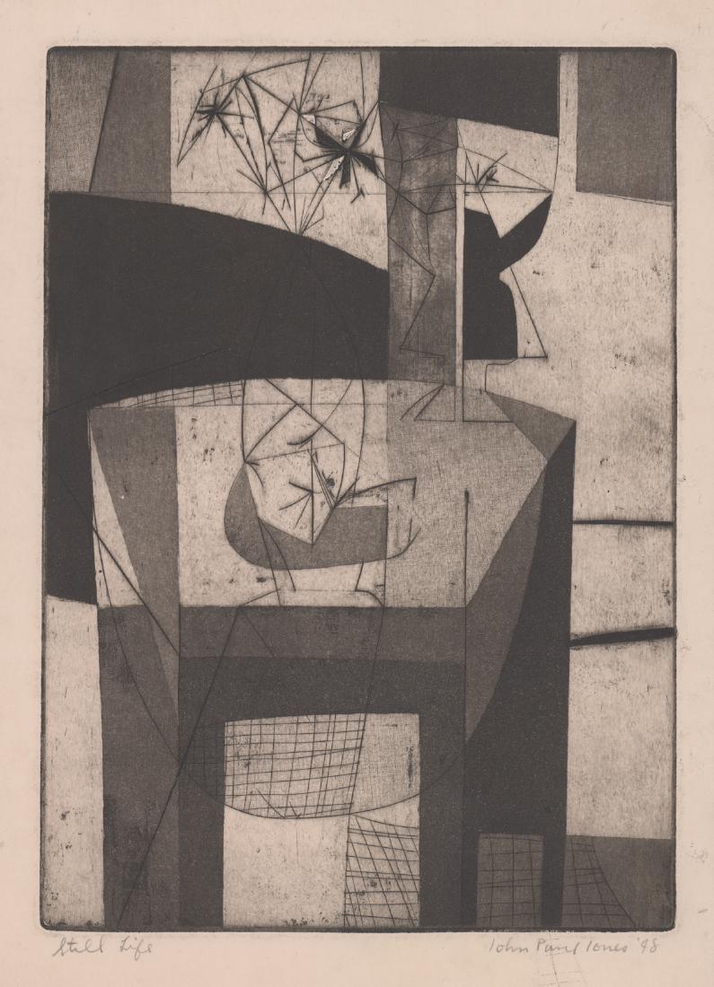 John Paul Jones (1924-1999) Etching (1 of 4)