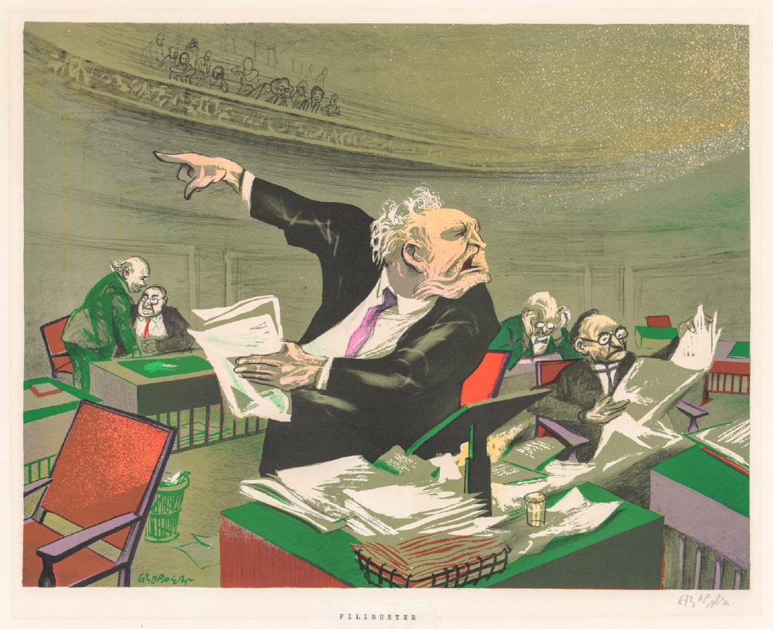 William Gropper Screenprint in Colors (1 of 5)