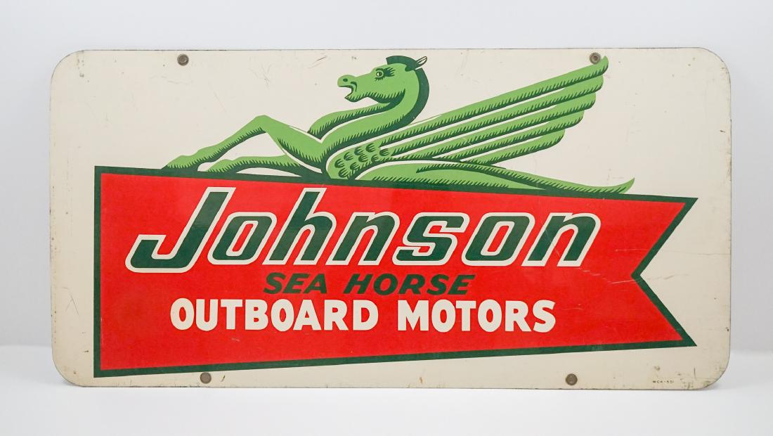 Johnson Sea Horse Outboard Motors Sign (1 of 2)