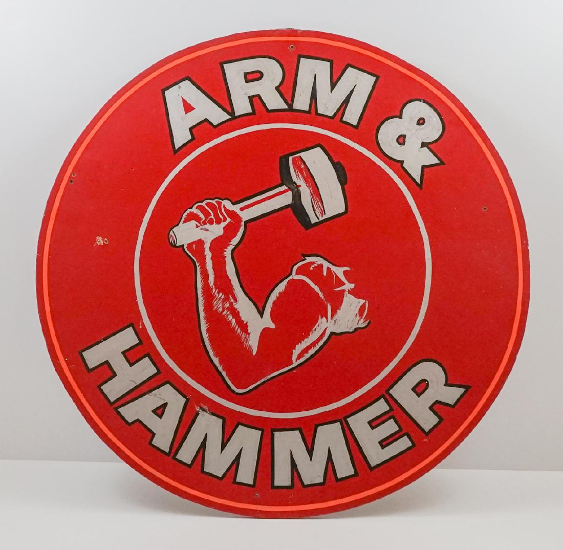 Arm & Hammer Vintage Hand Painted Sign (1 of 2)