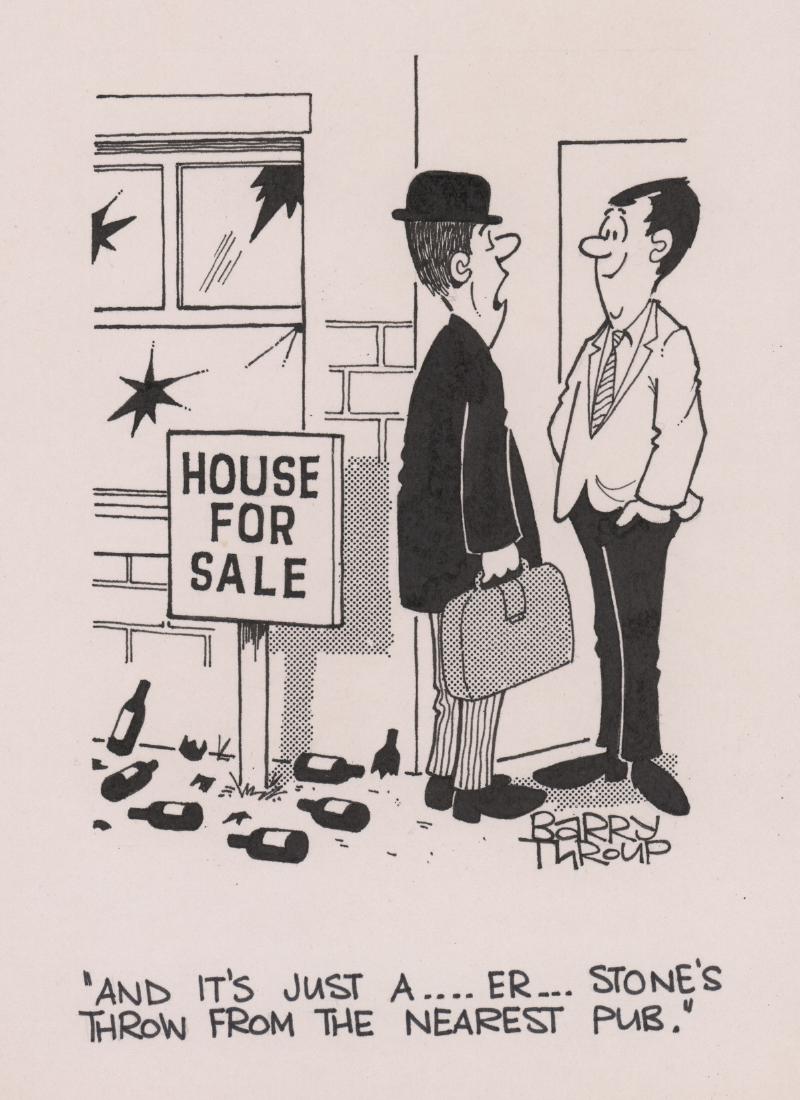 Single Panel Gag Comic Strip Original Art (1 of 4)