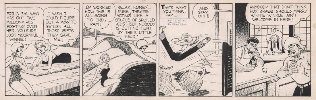 Martin Branner Original Winnie Winkle Comic Art (1 of 4)