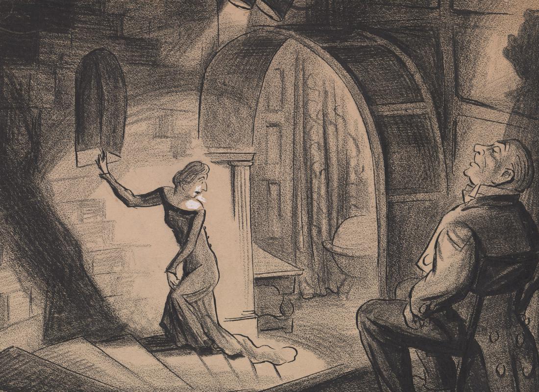 Don Freeman Original Illustration Art: Don Freeman original illustration art. Measures 10 5/8" x 13 1/4" sheet size. Poor to fair condition. Unframed, loose and not mounted or glued down. Provenance: The Amity Arts Foundation. Inc. collect