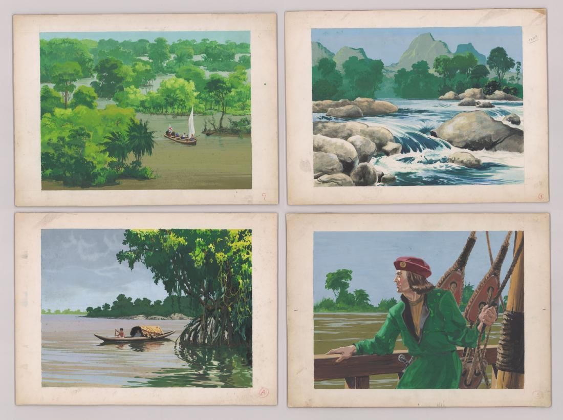 Four Illustration From Book on Columbus (1 of 5)