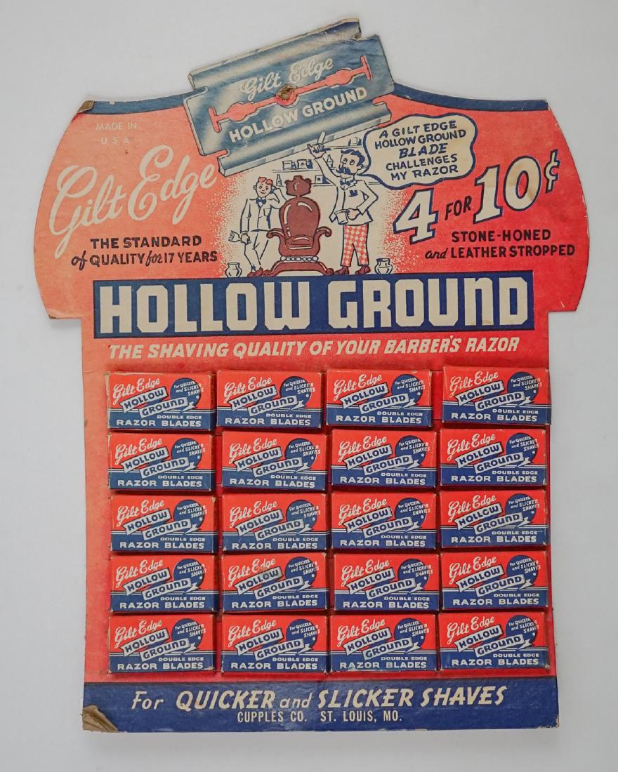 Hollow Ground Razor Blade Display (1 of 3)