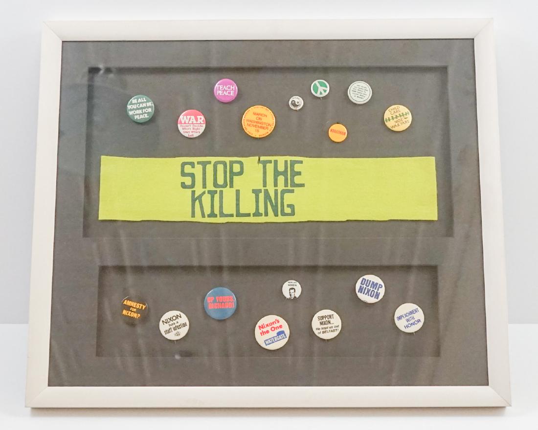 Collection Original Anti-Vietnam Ant-War Buttons (1 of 8)