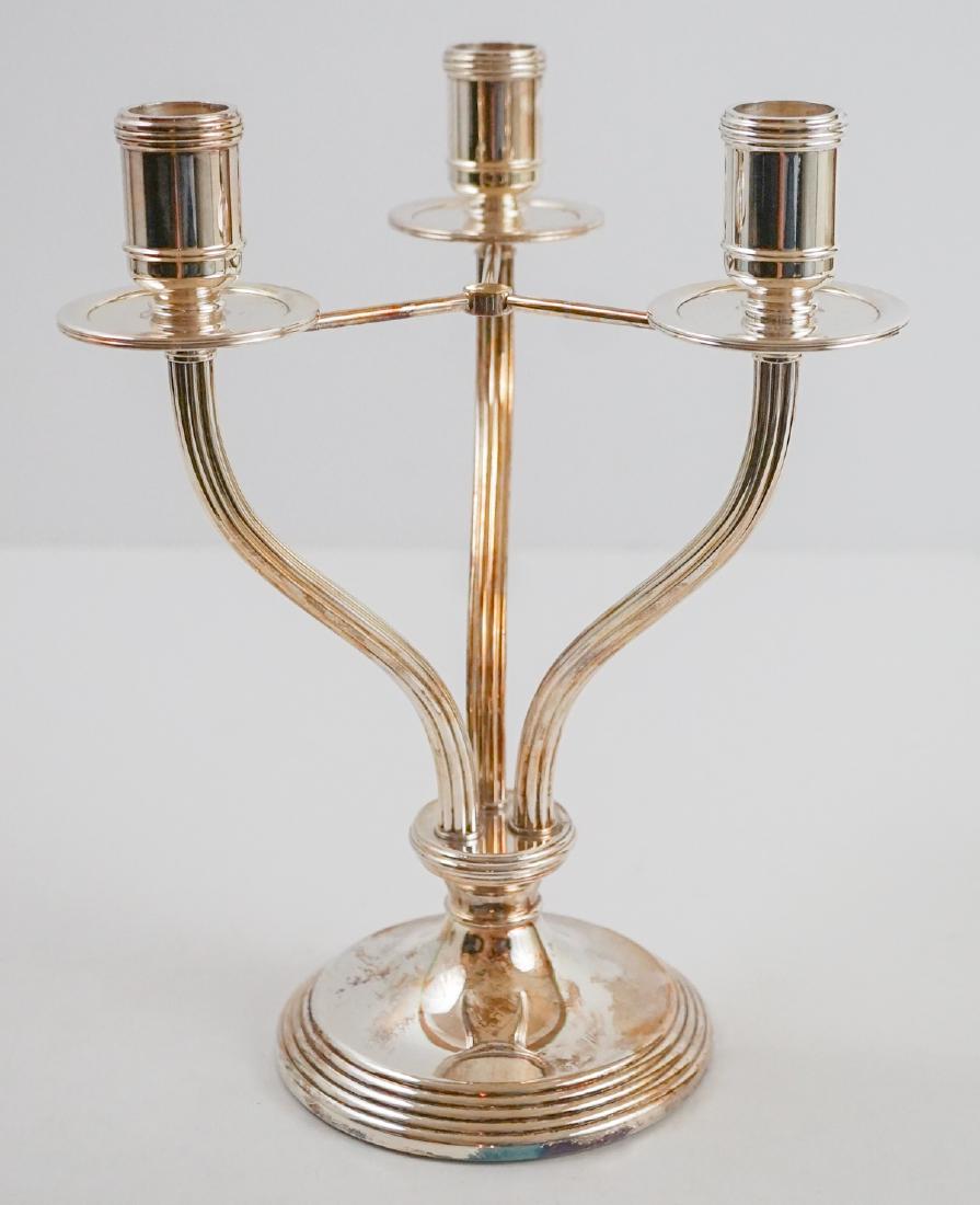 Christofle Candelabra: Christofle candelabra in Ex+/NrMt condition. Measures 10" x 7.25". We ship most items in-house at the fairest possible prices.