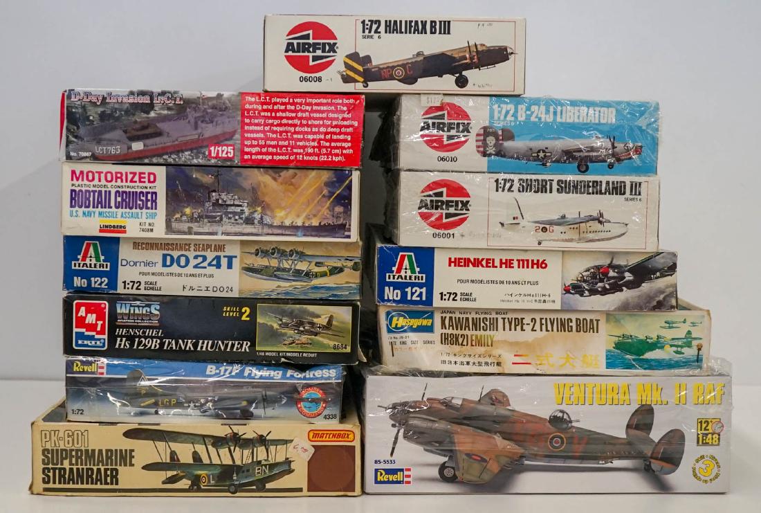 A Group of 12 Fighter Plane Model Kits (1 of 1)