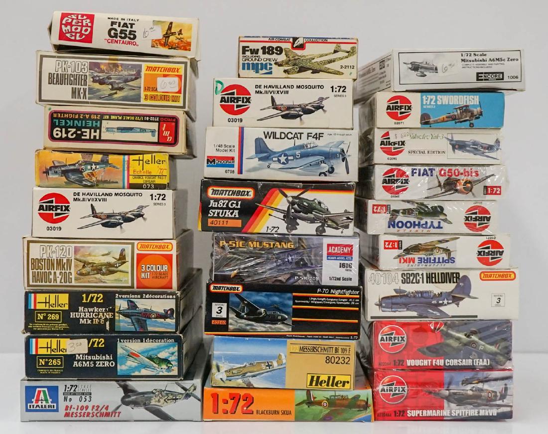 A Group of 26 Fighter Plane Model Kits (1 of 1)