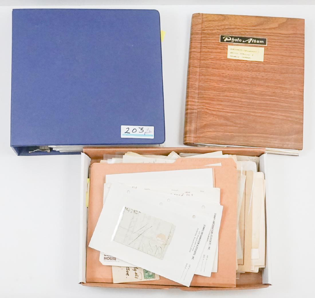 Extensive Autograph & Manuscript Collection: An extensive collection of autographs, manuscripts and letters requesting autographs. Collector was well-known autograph seeker Mr. Glen Walton Blodgett, Seattle, WA. Collection contains autographs fr