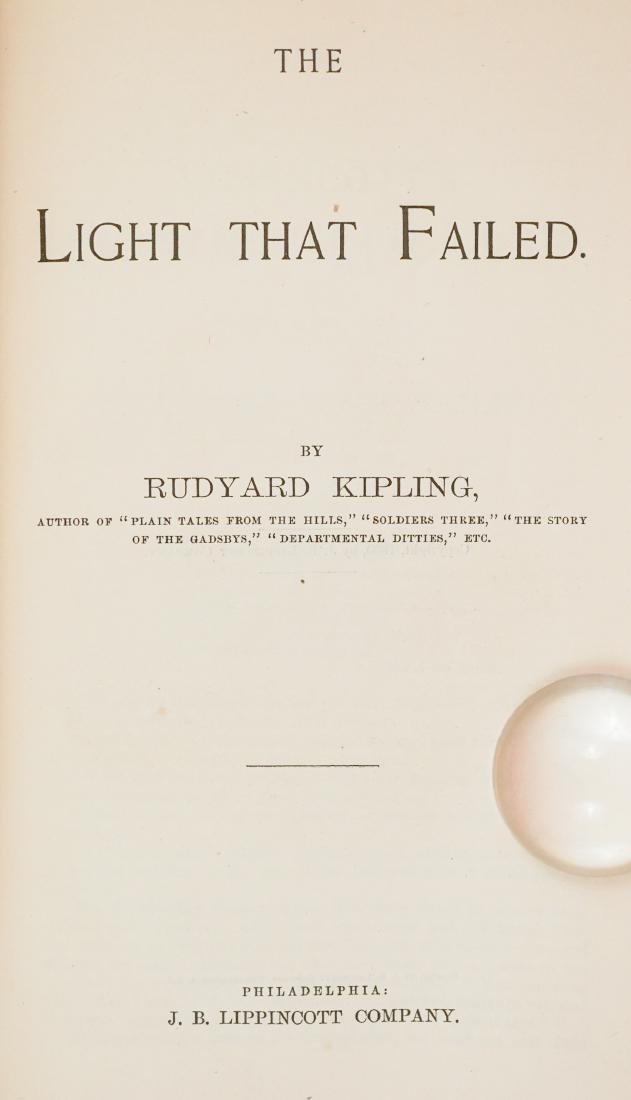 The Light That Failed by Rudyard Kipling 1890 (1 of 4)
