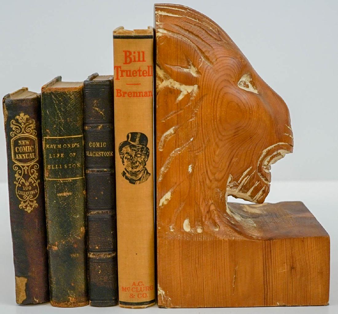 Group of Four Humor/Comedy Books: Group of Four Humor/Comedy Books. Includes: Life and Enterprises of Robert William Elliston, Comedian, by George Raymond. 1857; The Comic Blackstone. by Gilbert Abbott Beckett; The New Comic Annual, I