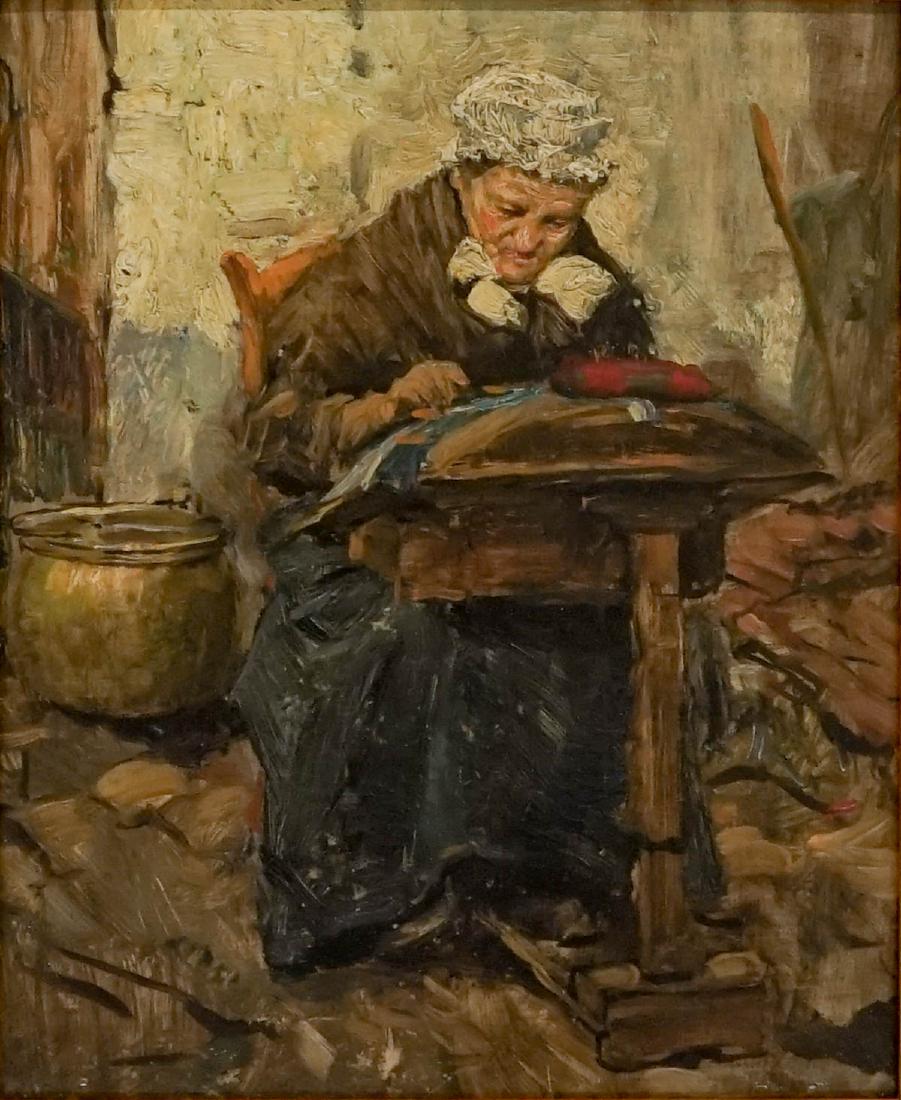 Anton Anrooy (1870 - 1949) Original Oil Painting (1 of 5)