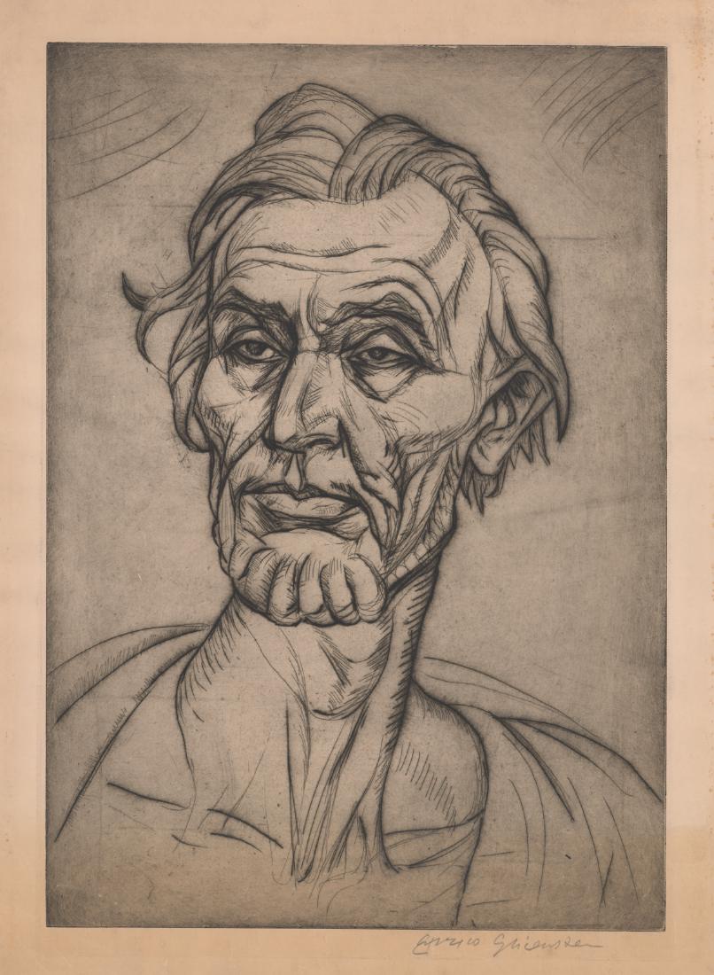 Henryk Enrico Glicenstein Etching (1 of 4)