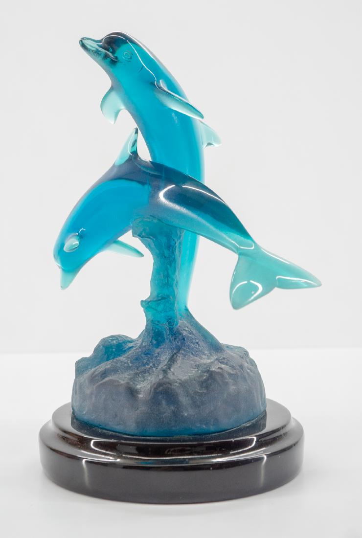 Robert Wyland Acrylic Dolphin Sculpture (1 of 6)
