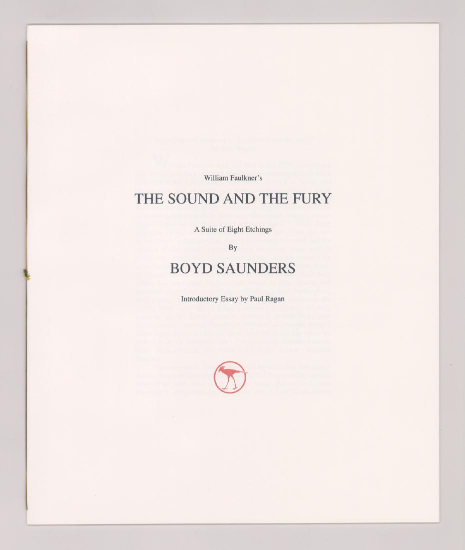 Boyd Saunders; A Suite of 8 Etchings Signed (1 of 10)