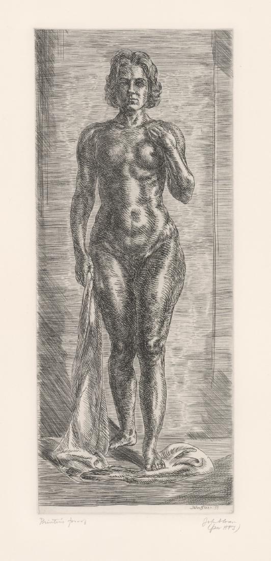 John Sloan Etching; Printer's Proof (1 of 4)