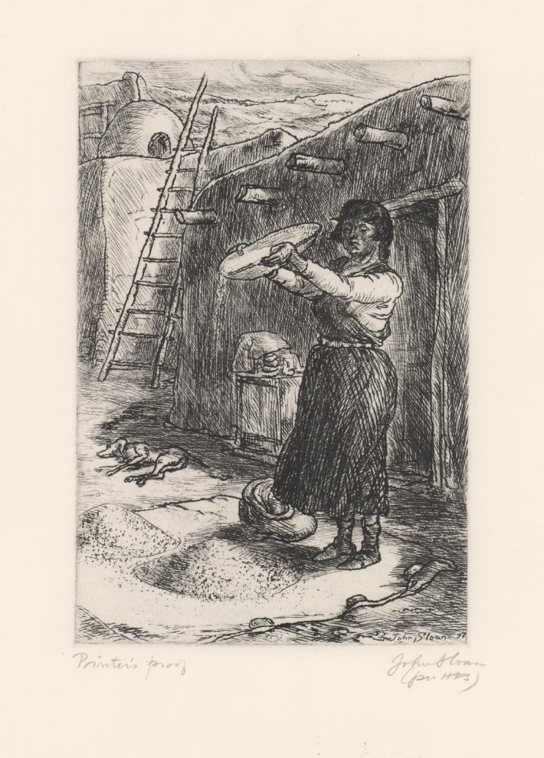 John Sloan Etching; Printer's Proof (1 of 4)