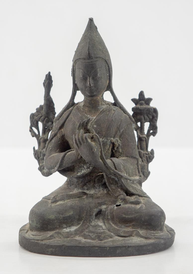 Chinese Seated Bronze Lama Buddha (1 of 5)