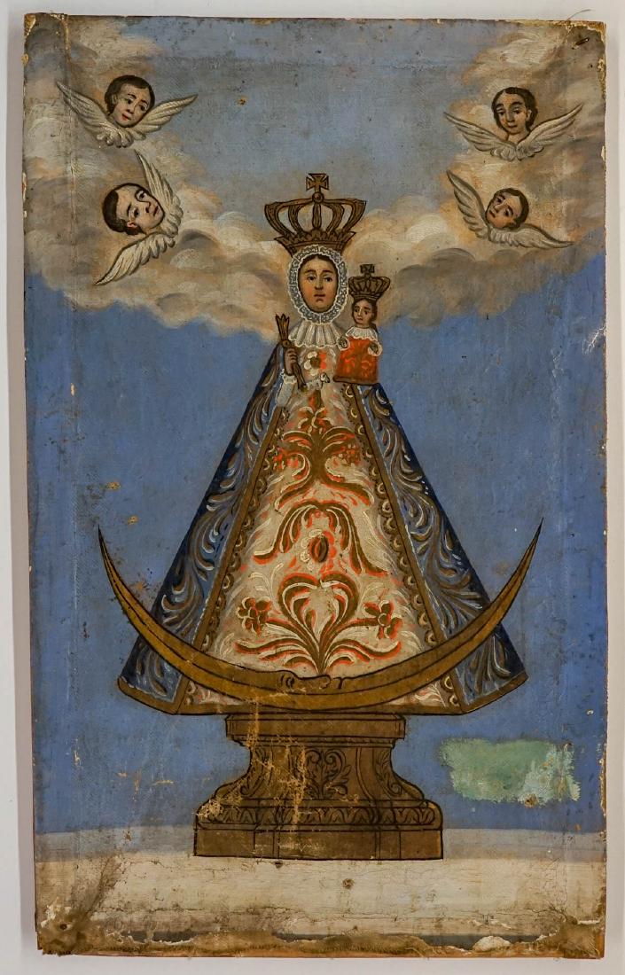 Religious Icon Oil on Canvas (1 of 2)