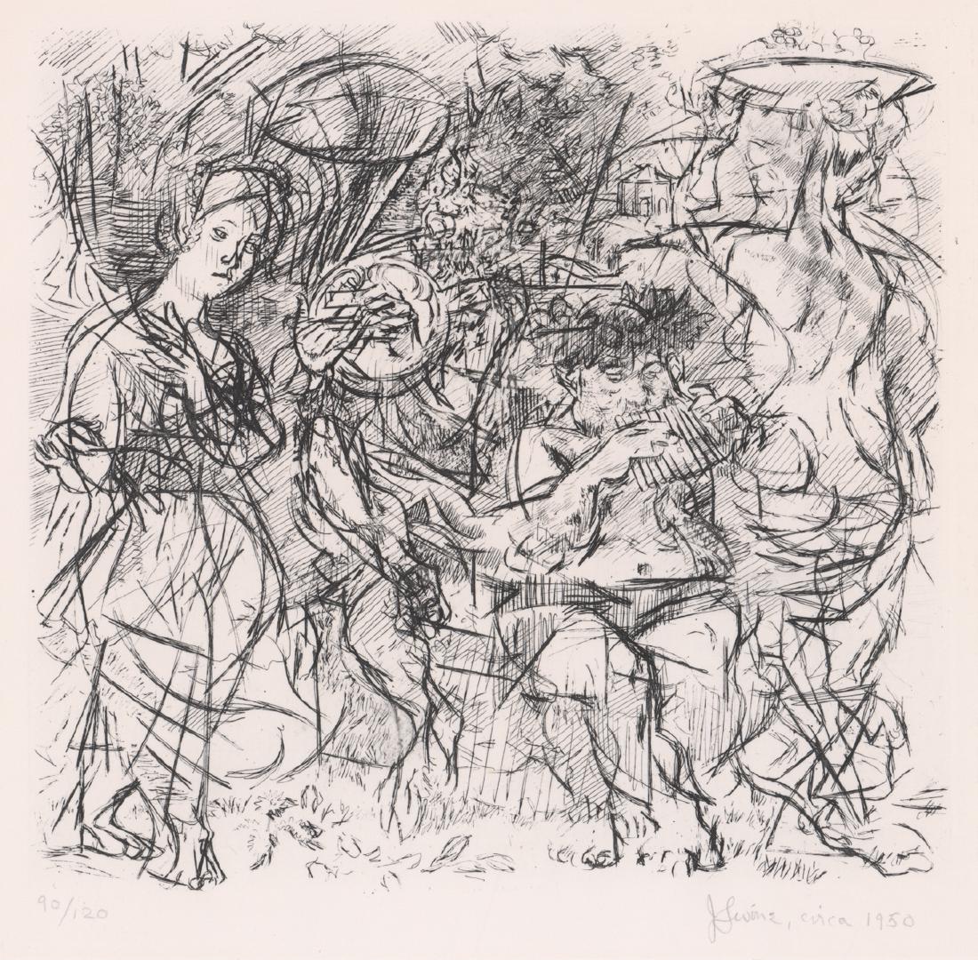 Jack Levine Etching (1 of 5)