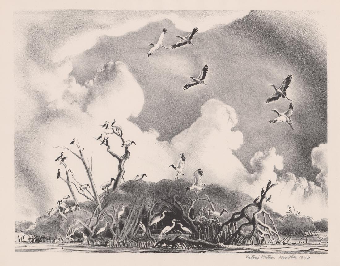Victoria Hutson Huntley Lithograph (1 of 5)