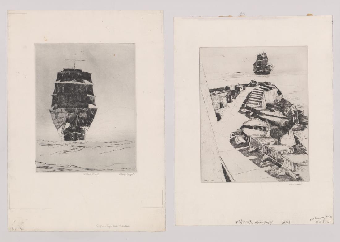 Two Philip Kappel Signed Etchings (1 of 4)
