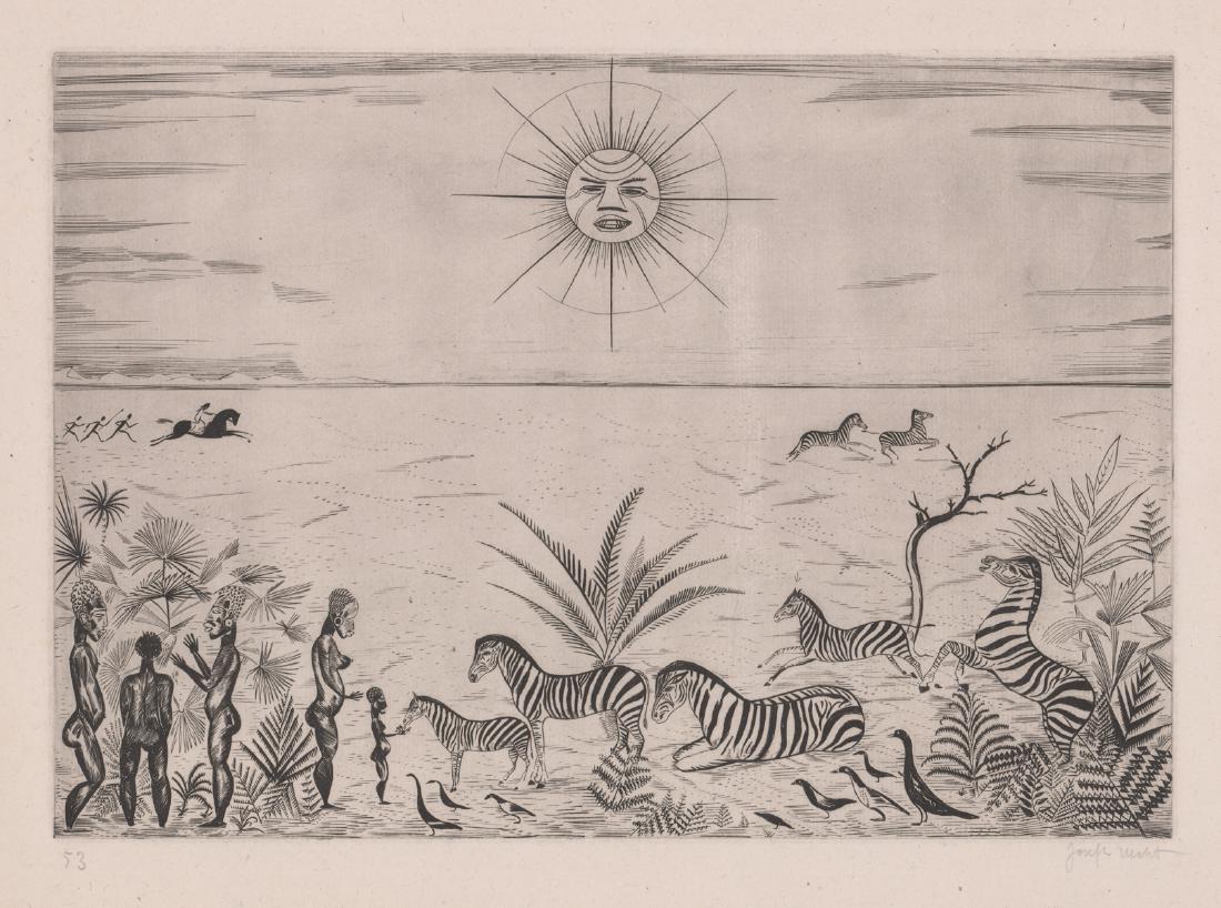 Joseph Hecht Pencil Signed Etching (1 of 4)