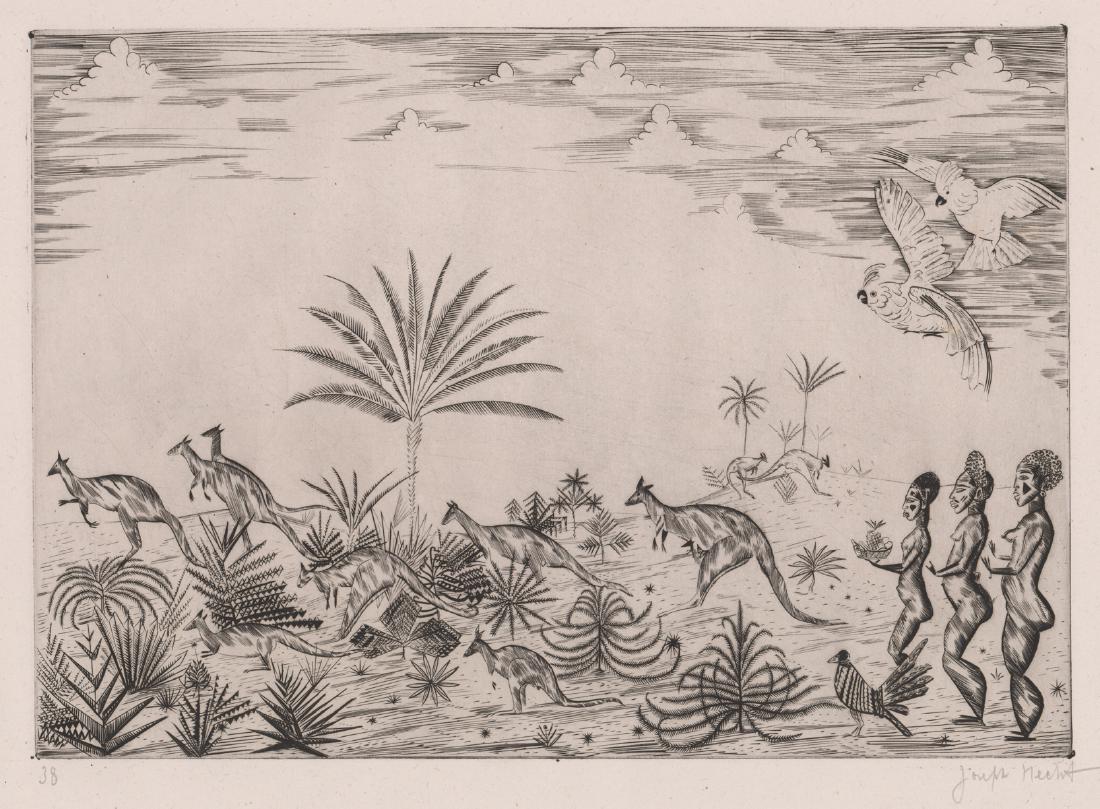 Joseph Hecht Pencil Signed Etching (1 of 4)