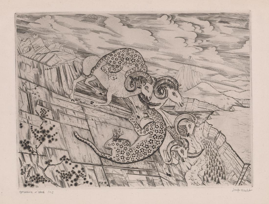 Joseph Hecht Etching (1 of 4)