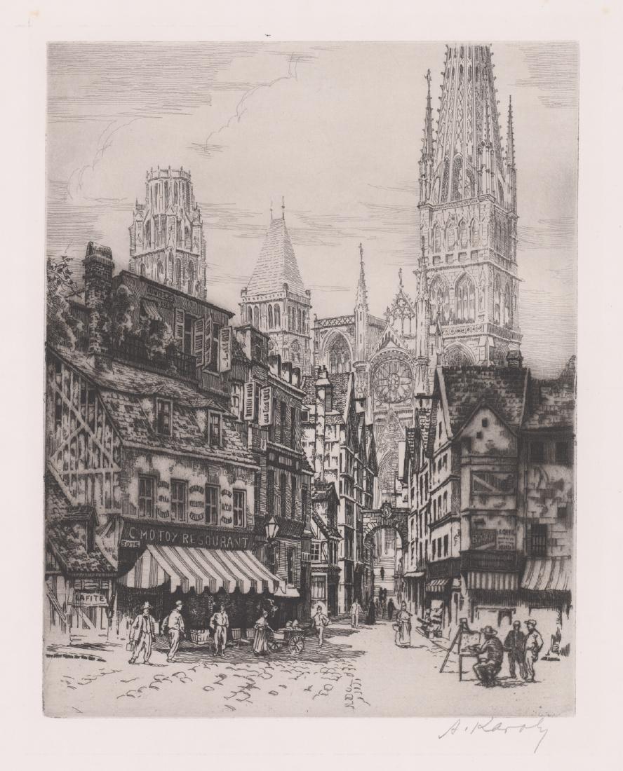 A. (Andrew) Karoly Pencil Signed Etching (1 of 4)