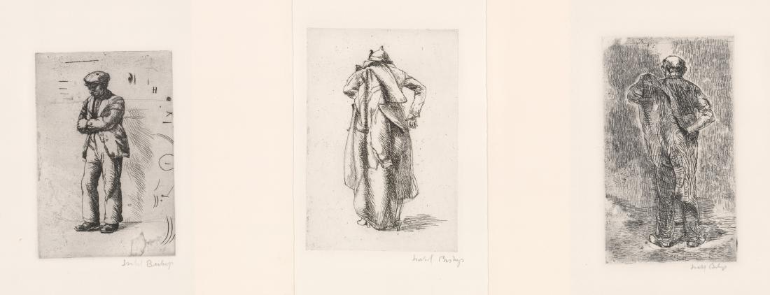 Isabel Bishop Etchings, Three (1 of 7)