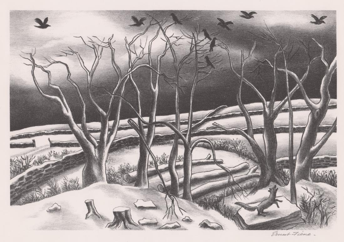 Ernest Fiene Pencil Signed Lithograph (1 of 4)