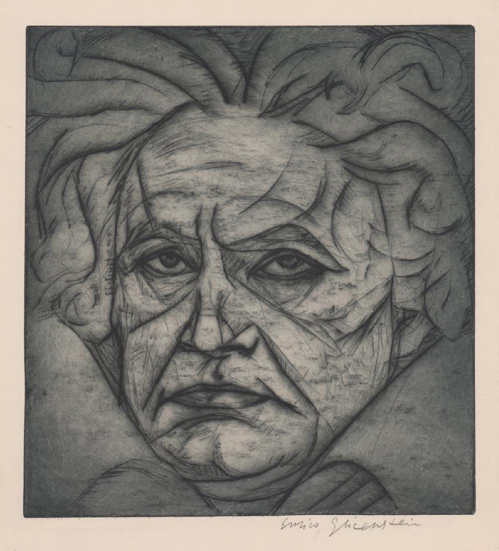 Henryk Enrico Glicenstein Etching (1 of 4)