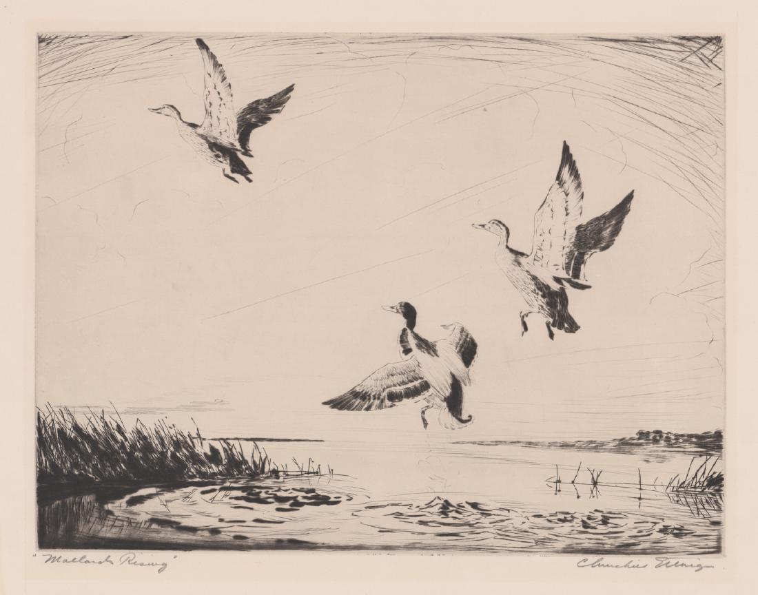 Churchill Ettinger Pencil Signed Etching (1 of 5)