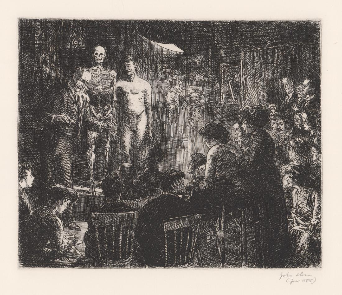 John Sloan Etching; Estate Signed (1 of 4)