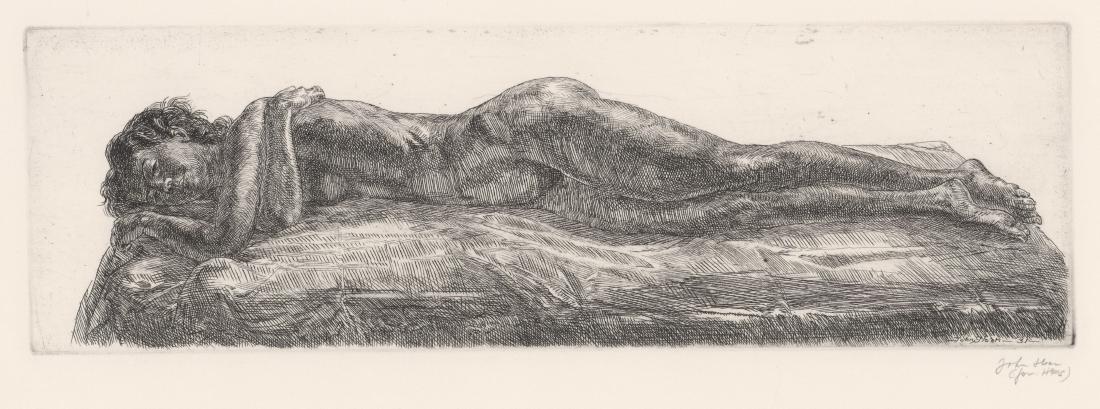 John Sloan Etching; Estate Signed (1 of 4)