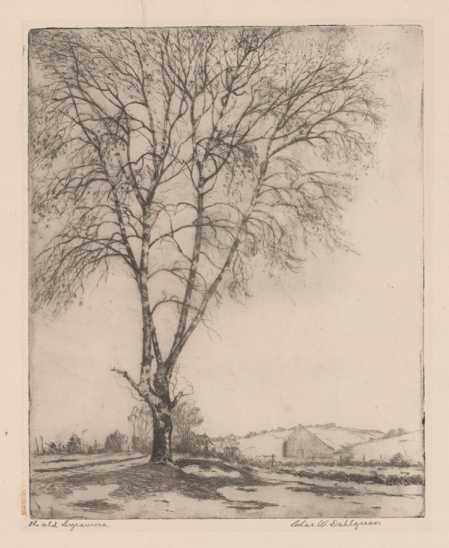 Charles Dahlgreen Etching Pencil Signed (1 of 4)