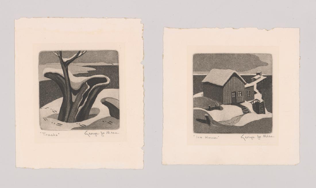 George Joseph Mess (1898 - 1962) Etchings, Two (1 of 2)