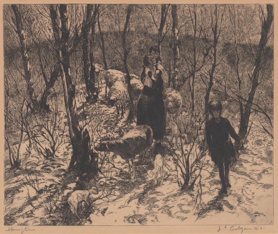 John E. Costigan Pencil Signed Original Etching (1 of 5)