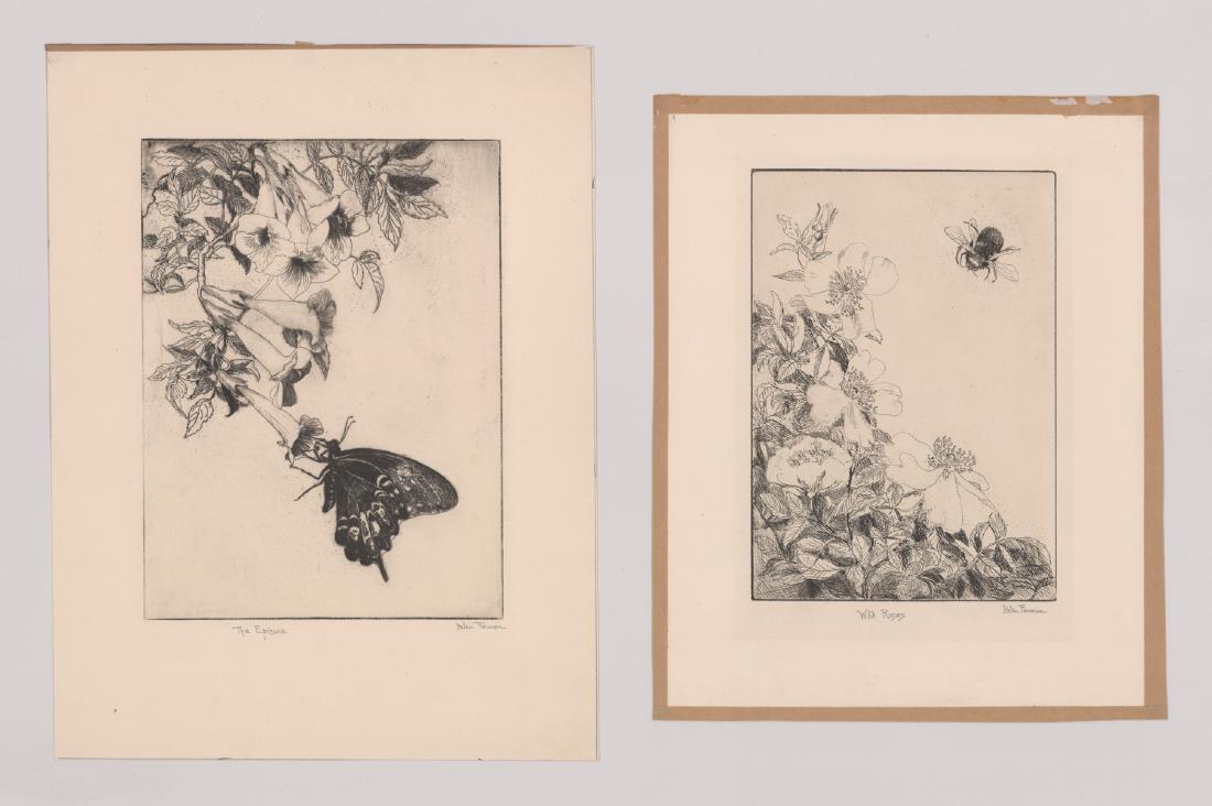 Two Helen Forman Pencil Signed Etchings (1 of 5)