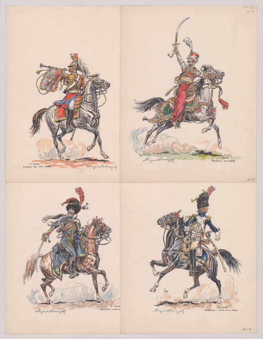 Eugene Leliepvre Hand Colored Lithographs (1 of 9)