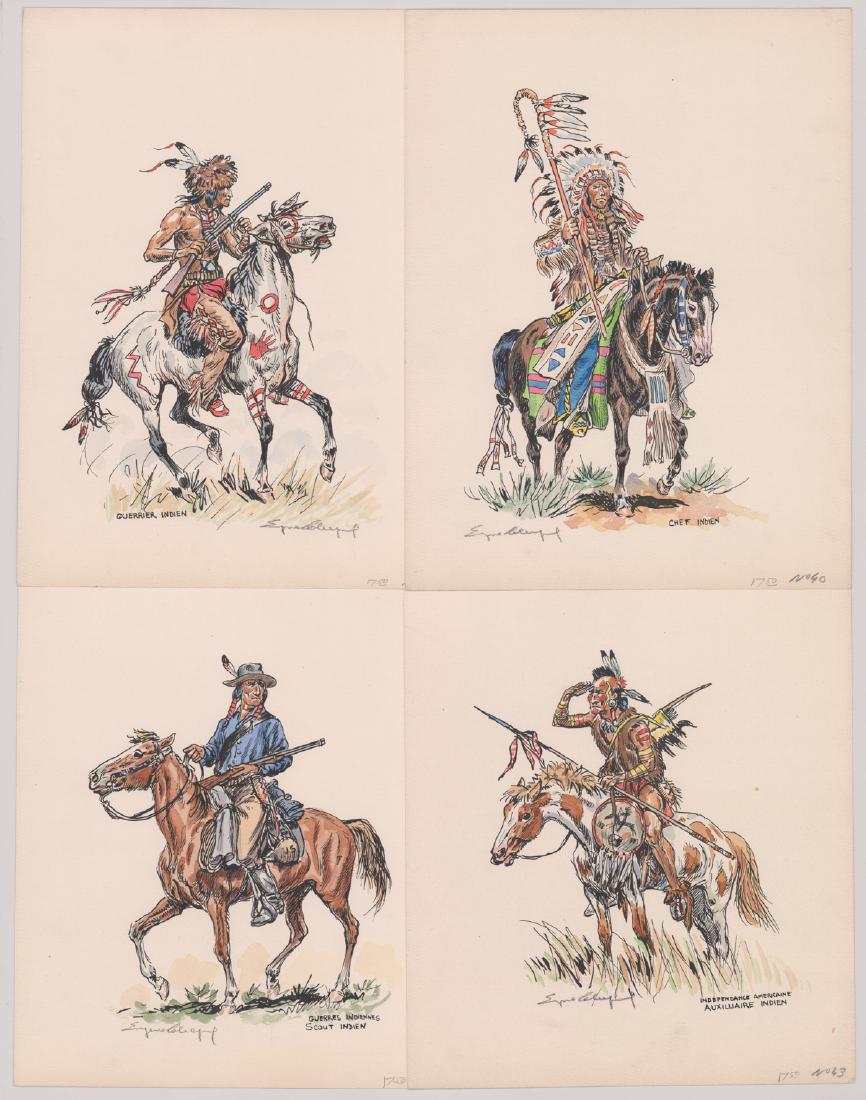 Eugene Leliepvre Hand Colored Lithographs (1 of 9)